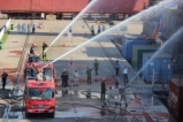 DQS diễn tập phòng cháy chữa cháy