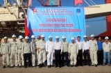 DQS Youth Union held a ceremony to launch 40 peak day of repairing Hoang Sa vessel
