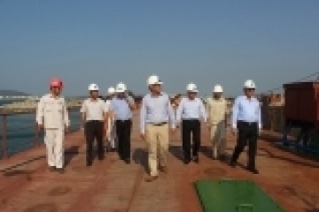 Lãnh đạo Tổng công ty Thăm dò Khai thác dầu khí (PVEP) làm việc với DQS
